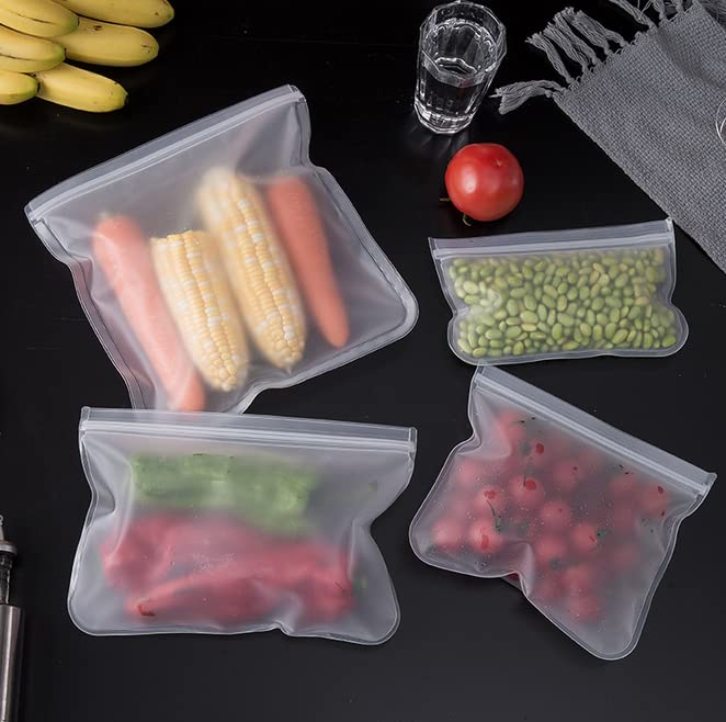 Reusable Silicone Food Storage Bags – Eco-Friendly, Leak-Proof & Freezer Safe