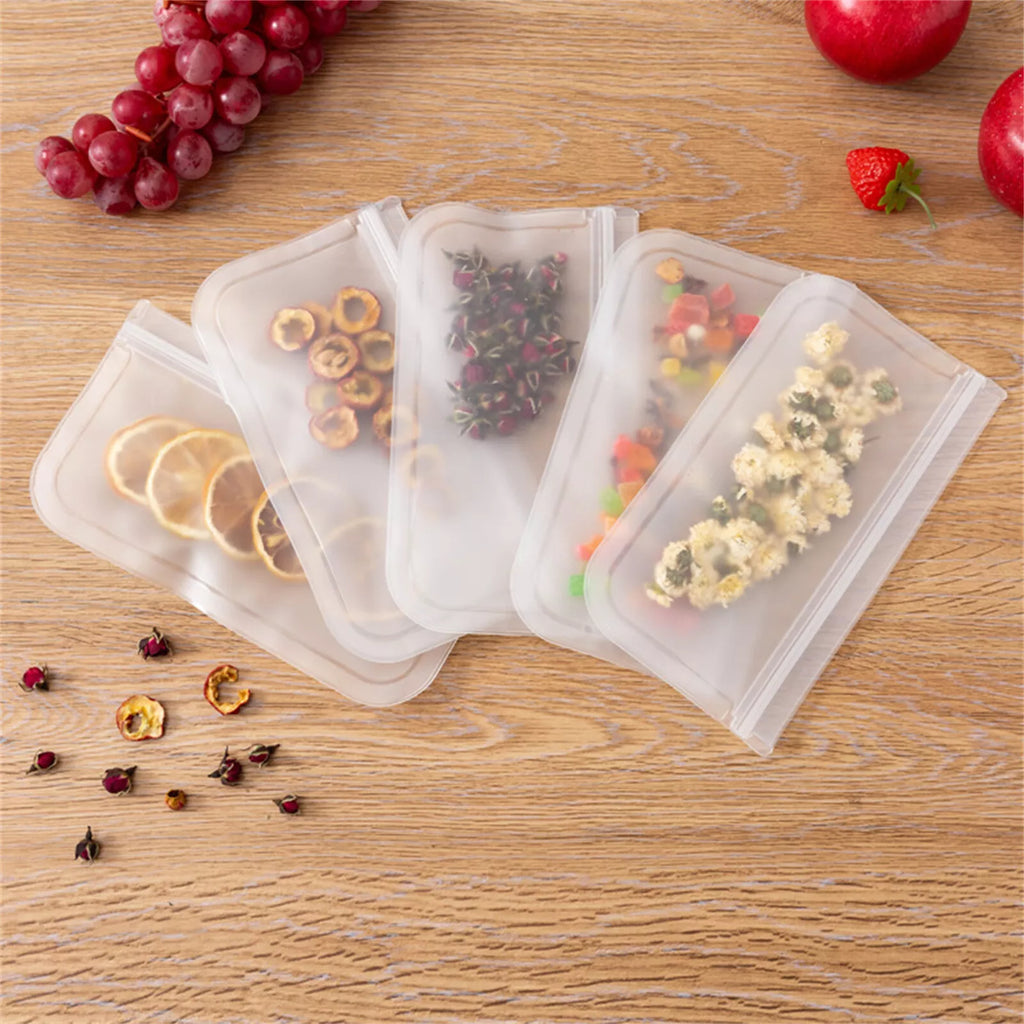 Reusable Silicone Food Storage Bags – Eco-Friendly, Leak-Proof & Freezer Safe